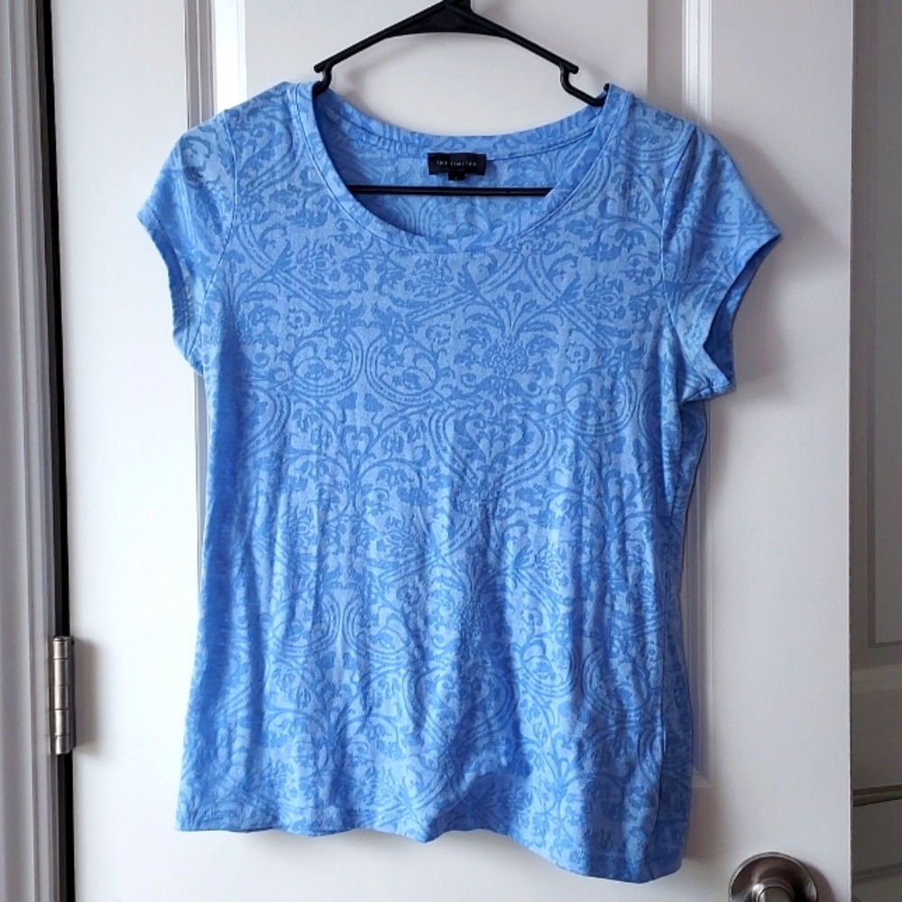 The Limited short sleeve with design print blue small